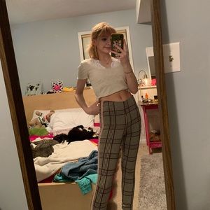 abercrombie and fitch plaid pants